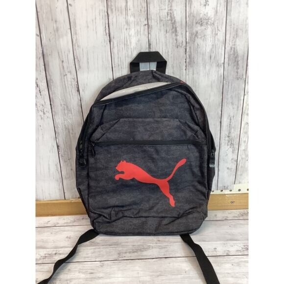 cowgirl argyle boho cozy grandpa dad Puma Backpack Black Bag - Picture 1 of 4